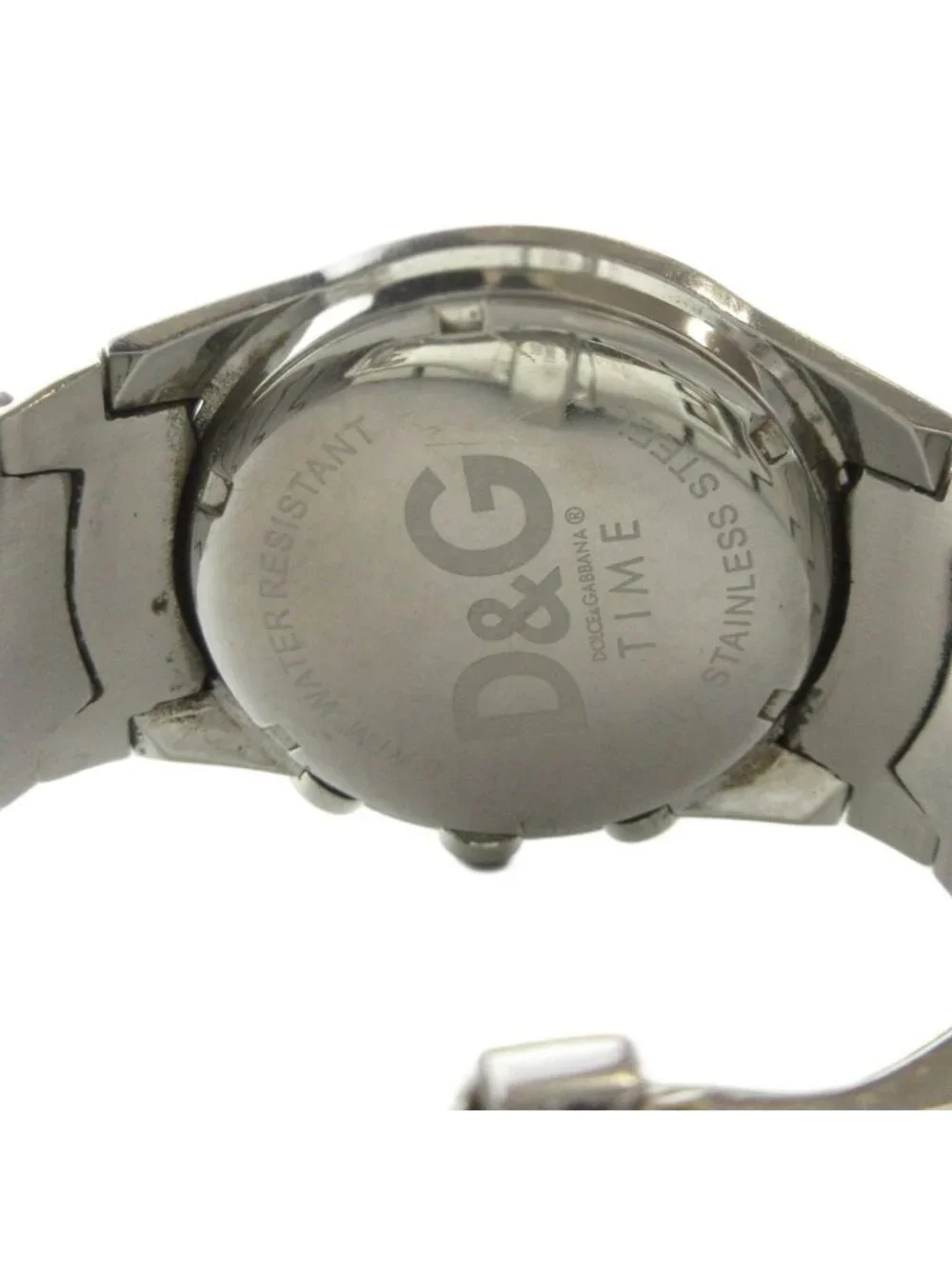 Dolce & Gabbana D&G Watch Quartz Chronograph Carre Date Silver